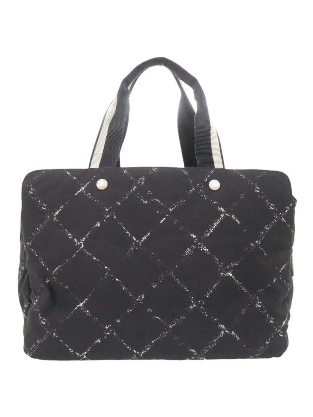 Chanel Travel Line Black Boston Bag